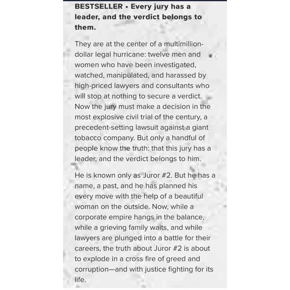 John Grisham: The Runaway Jury (Hardbound) - Picture 5 of 5